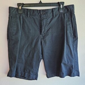Used Navy Men's Frank And Oak Shorts Size 32